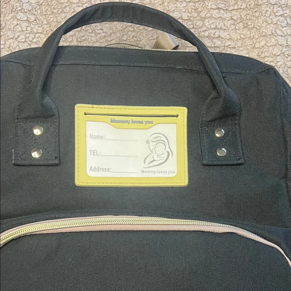 Diaper Bag Backpack With Attached Changing Station